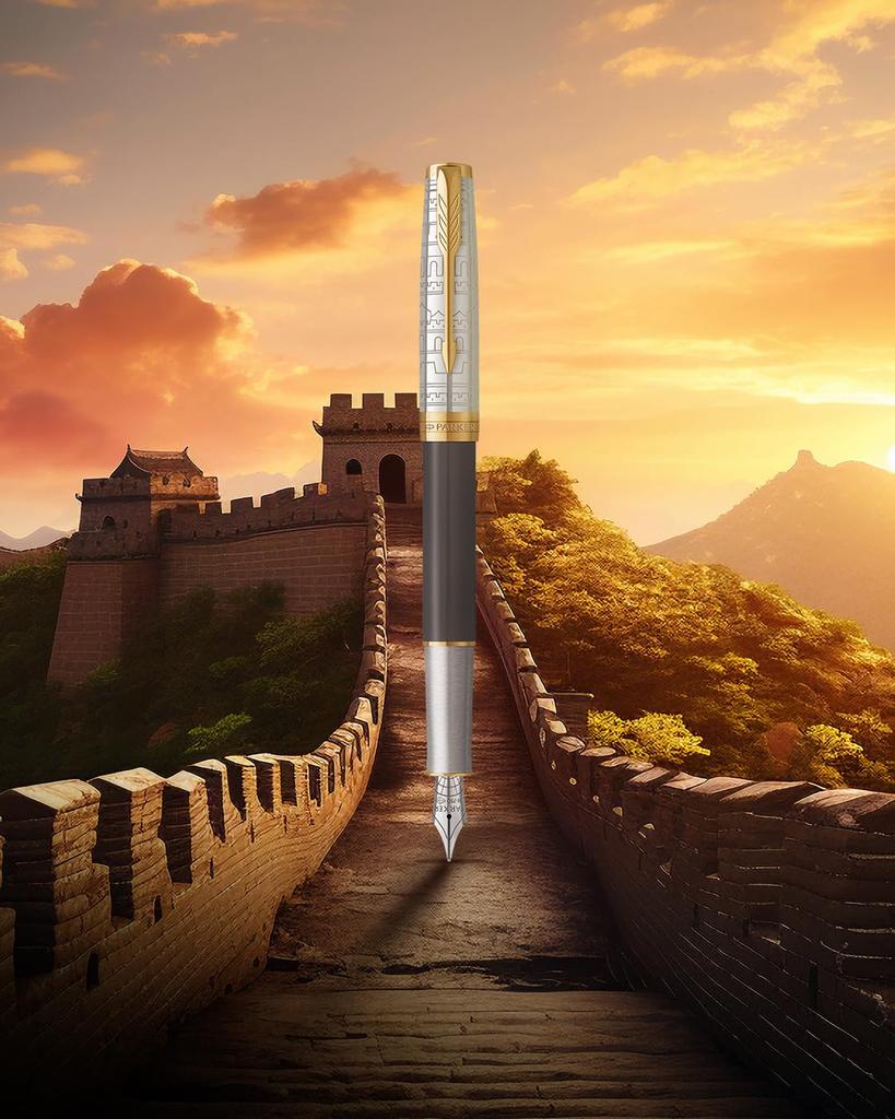 PARKER Ballpoint Pen Sonnet Journey SE Ancient China GT Medium Point Gift Box Gift Present Luxury Regular Imported Product 2207189 Oil-based