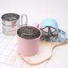 Semi Automatic Flour Sifter Handheld Push-Type Mesh Shaker for Baking Cakes Cookies Powdered Sugar Cocoa Powder Kitchen Tool