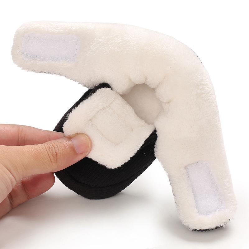 Herbst- und Winterschuhe aus Baumwolle, gepolsterte Schneestiefel, 0-1 Jahre alte warme Babyschuhe für Männer und Frauen, Schuhe mit weicher Sohle, Kleinkinderschuhe