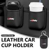 Car Door Cup Holder Leather Automotive Drink Rack Storage Bin For S1 Crown GR Sport Corolla YARIS Auris C-HR Hilux Vios JH0