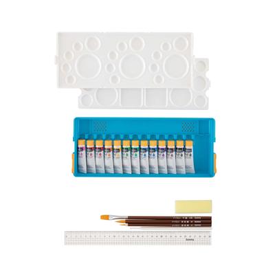 Acrylic Paint School Color Soft Type Twin Palette Set S2A 10ml