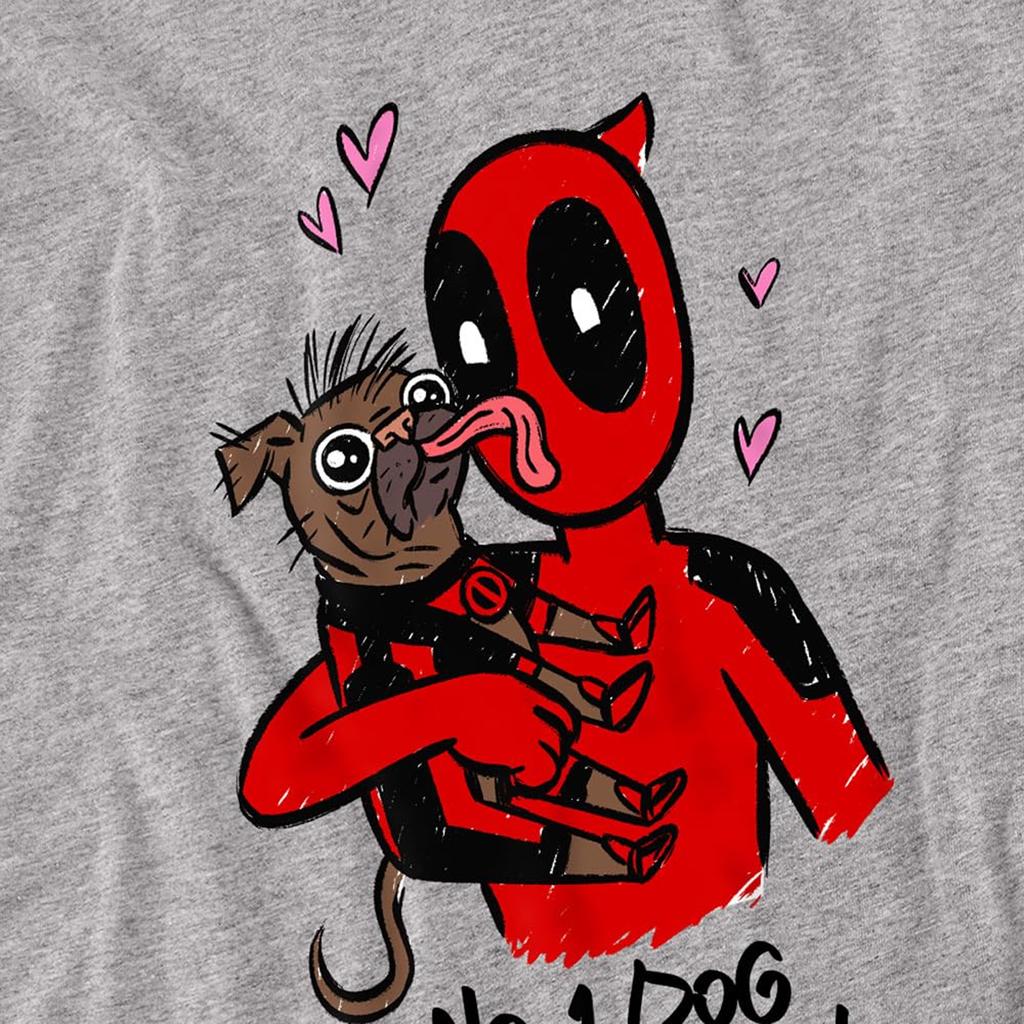 Deadpool & Wolverine Unisex Adult No.1 Dog Dad Dogpool T-Shirt