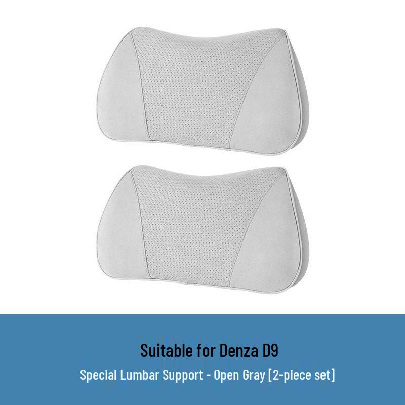 Denza D9 Headrest & Lumbar Support Cushion - Thickened Cotton Core, Multi-Functional Car Interior Accessory Standard