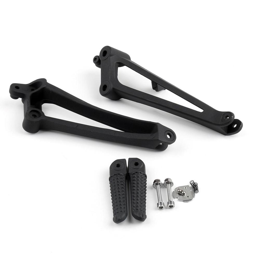 Rear Passenger Foot Pegs Footrest Brackets For YAMAHA 2009-2011 YZF R1