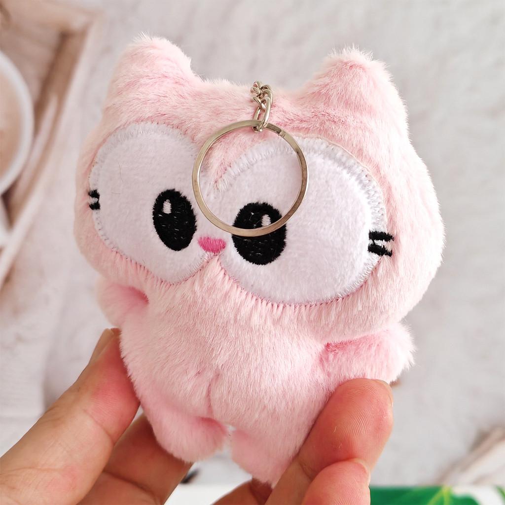 Garfield Plush Pink Keychain Stuffed Animal Doll Pendant For Kids Decoration