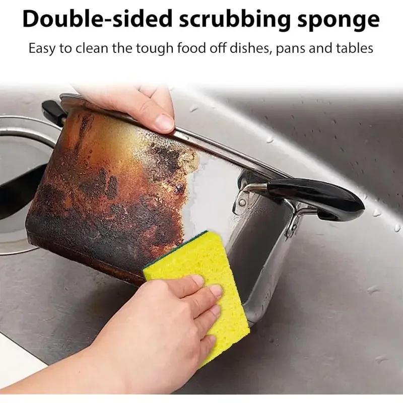 10/30 Pcs Kitchen Dishwashing Soft Sponge double-sided sponge magic cleaning pot rust sponge Highly Absorbent Clean Tools