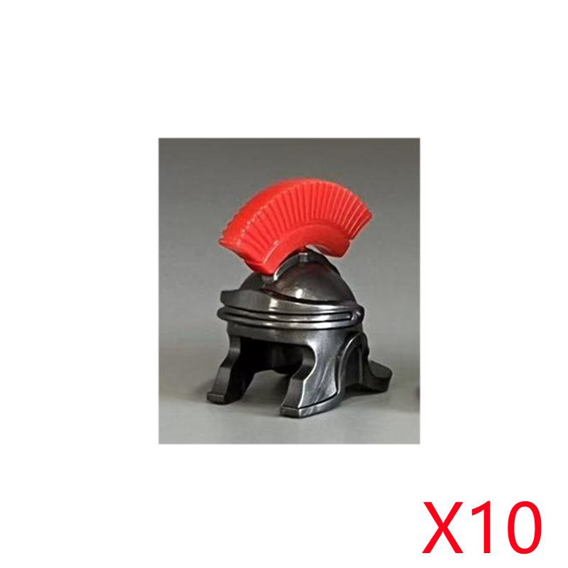 MOC Castello Medievale Cavaliere Armatura Figura Parti Blocchi da Costruzione Tempio Aquila Nera Cavaliere Guerriero Armi Accessorio Mattoncini Giocattolo T01