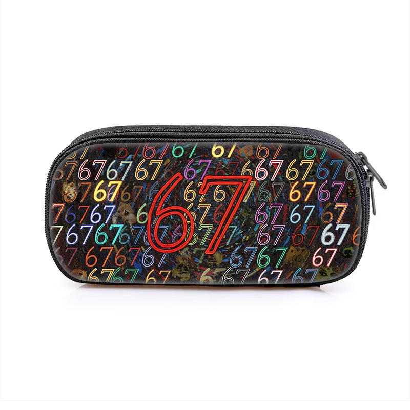 67 Letter Storage Pencil Case with Cartoon Print Large Capacity and High Appearance the Best School Companion for Students