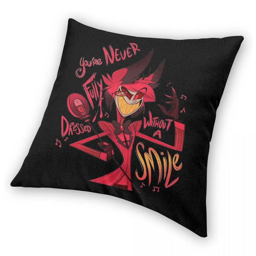 Hazbins Hotels Lucifer Alastor Pillowcase Printing Polyester Cushion Cover Decorative Pillow Case Cover Home Wholesale 40X40cm
