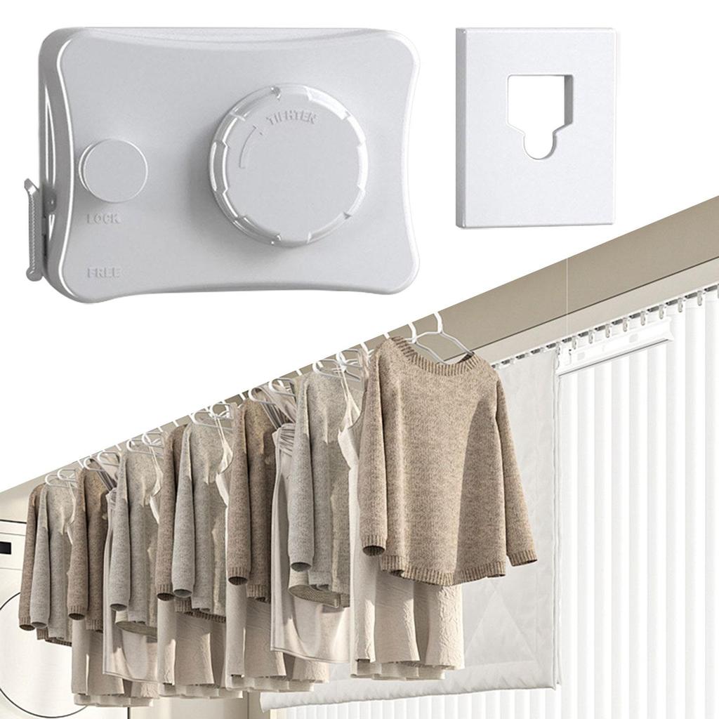 Retractable Clothesline Strong Secure Lock System Clothes Drying Laundry Line for Hotel Apartment Laundry Room Balcony Bathroom