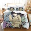 Anime Mieruko-chan The Girl Who Can See Them Bedding Set Boys Girls Twin Queen Size Duvet Cover Pillowcase Bed Kids Adult