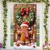 Atmosphere Arrangement Door Decoration Background Santa Claus Banner  Door Frame