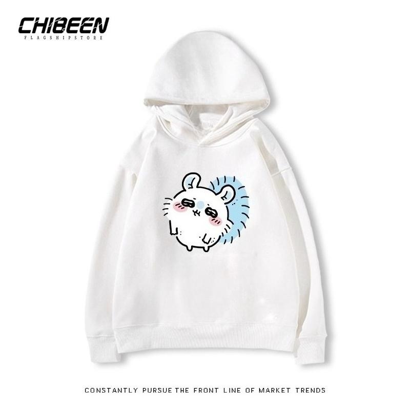 Autumn Winter Chiikawa Super Cute Momonga Printed Hoodies Casual Warm Sports Long Sleeved Children's Boy and Girl Kids Unisex Hooded Sweatshirts