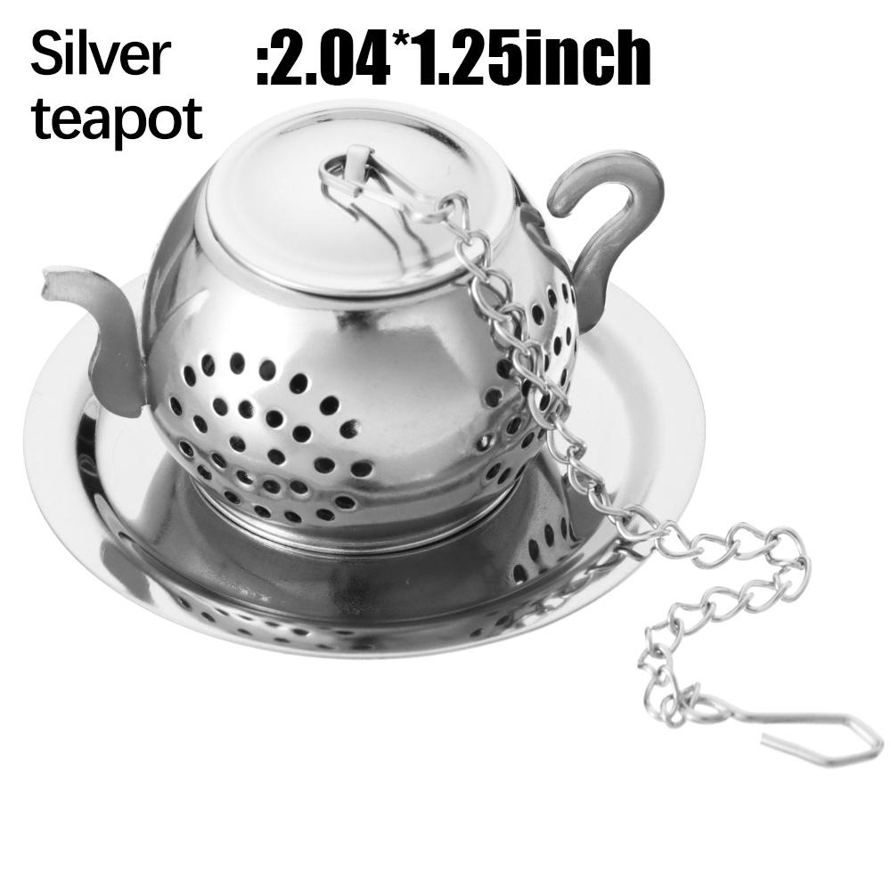 New 1set Reusable Fine Tea Strainer Filters Kongfu Stainless Steel Mesh Colander Reusable Teapot Infuser With Handle