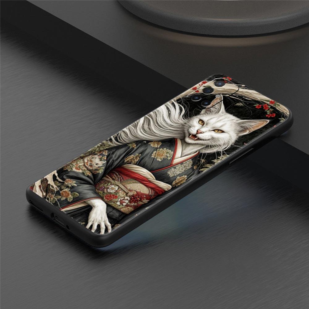 Phone Case For Oneplus 13R 12R 10R 13 12 11 10T Nord N100 N10 Z N30 CE 3 2 2T Pro Lite 5G Soft TPU Cover Animal Cat Tattoo Capas