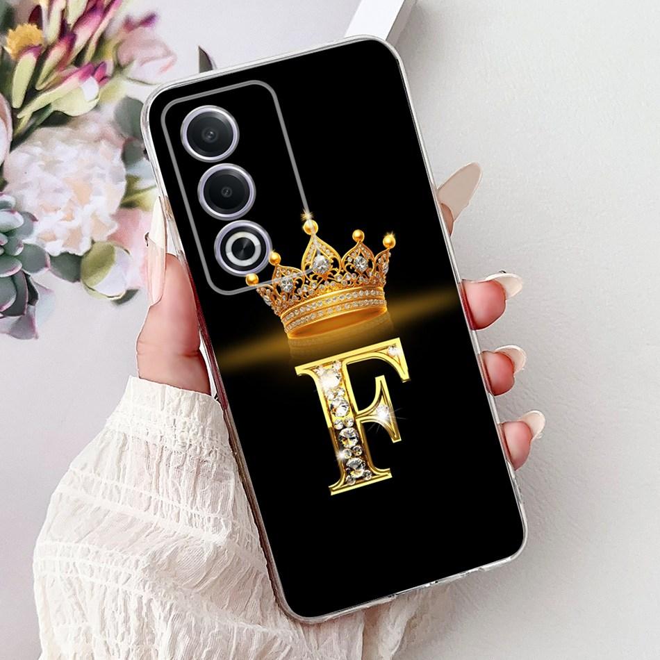 For OPPO A3 Pro A80 CPH2639 Fashion Crown Letter Phone Case For Oppo A80 A3 Pro 5G Global Soft Silicone TPU Cases