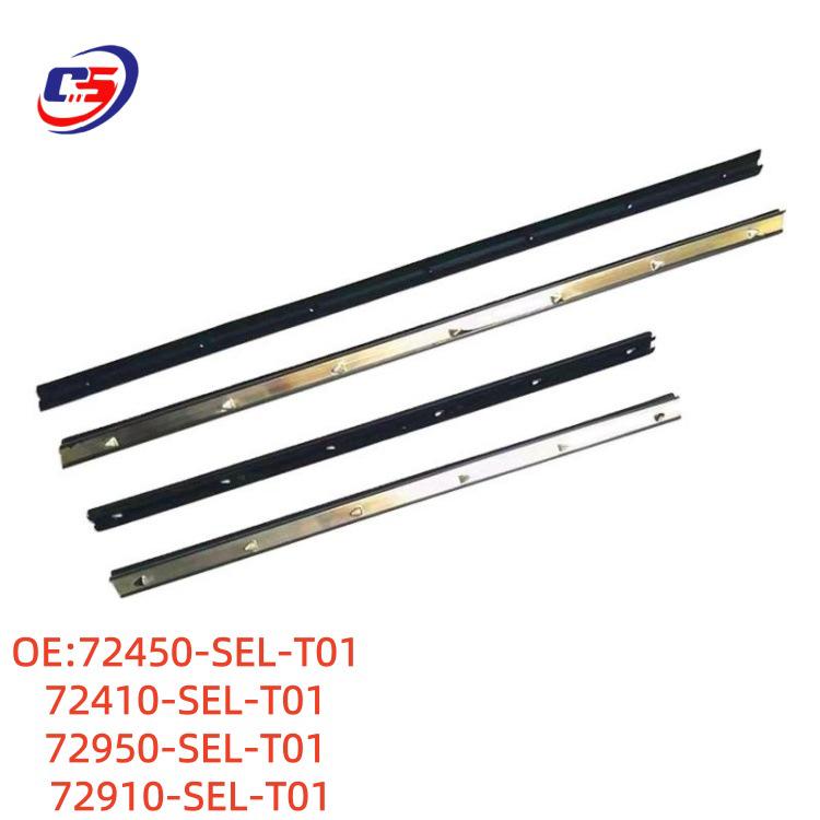 Honda CITY/JAZZ/Fit 72410-SEL-T01/72450-SEL-T01 Car Window Trim Strips 72450-SEL-T01 72410-SEL-T01 72950/72910-SEL-T01