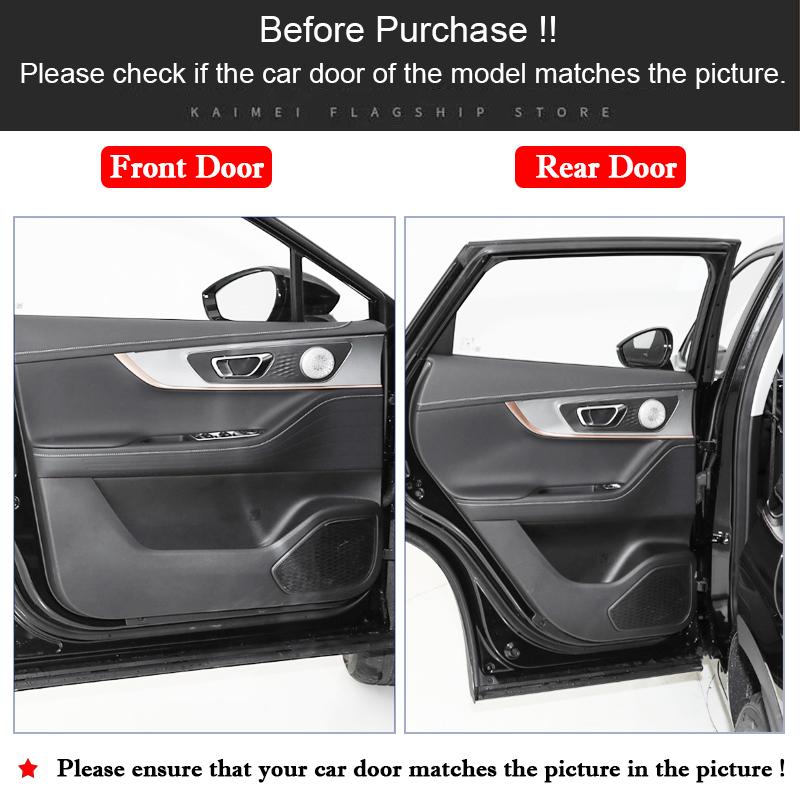 For Chery OMODA 5 -2024 2025 Car Door Anti Kick Pad Auto Glove Box Under Dashboard Side Edge Anti-Collision Sticker Decor