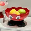 Cartoon Fruit Plate Large Capacity Wide Mouth Fruit Bowl Multi-Functional Decorative Snack Tray for Home Living Room