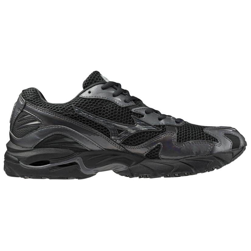 Mizuno Wave Rider 10 Black Sand Metallic Grey Unisex Sneakers D1GA243108