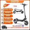 T10 Patinete Elétrico Portátil Potência de Pico de 900W Bateria de 48V 13.5/18 Ah Patinete Elétrico para Adultos Pneu Off-road de 11 polegadas Patinetes Elétricos