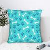 Pillow Cover Dog Paw Print And Bone Morden Pillow Case For Chair Sofa Home Decor Pillowcases