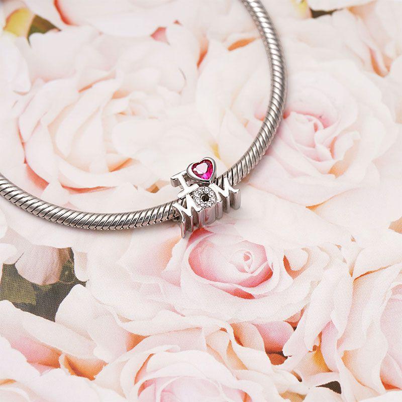New Mother'S Day Crown Charm Fit Original Bracelet Shining Bead Diy Women Jewelry Giftcopper Trinket Jewelry Party Gift
