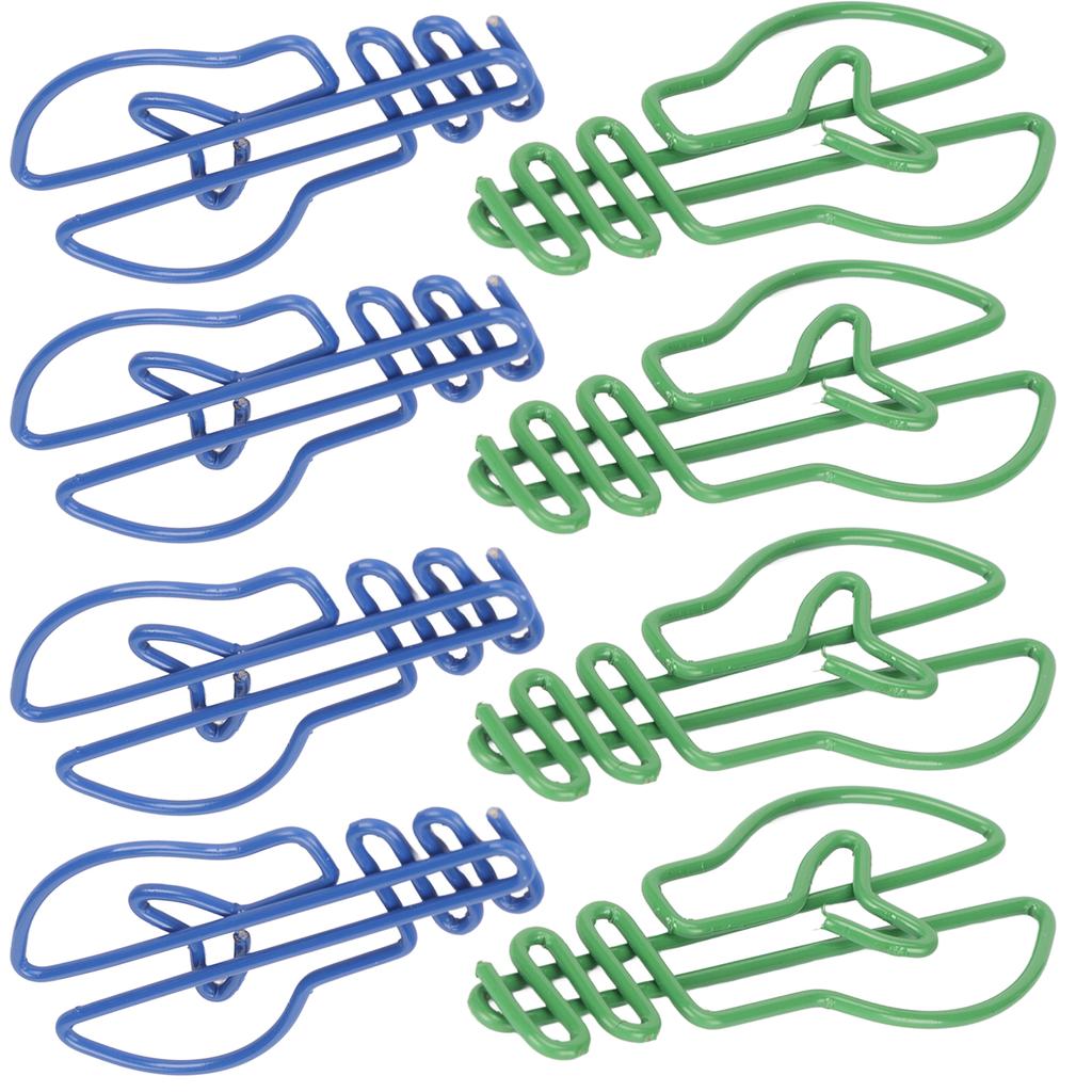 100Pcs Paper Clips Small Cute Light Bulb Special Shaped Metal Office Supplies for Notes