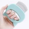 Cat Grooming Comb + 1 Cleaning Stick, Gentle Massage Shedding Brush, Durable Plastic Material, for Cat Grooming and Shedding.