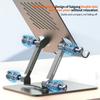 L8 Desktop 360° Rotating Metal Foldable Cooling Tablet Phone Stand 2-in-1 Height Adjustable Holder