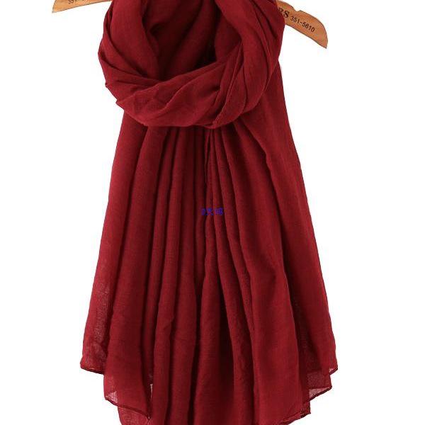 Nordwestchina Ethnische Reise Sonnenschutzschal - Baumwolle Leinen Seide Mischung