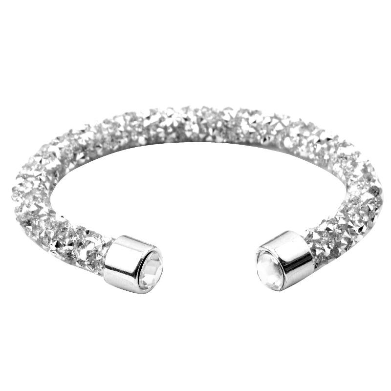 

Baroque sparkling open bangle - trendy korean style, influencer favorite