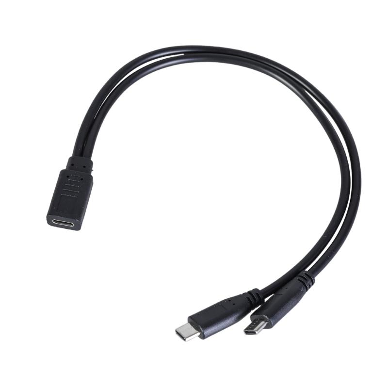 Cavo Sdoppiatore da Tipo C Femmina a Doppio Tipo C Maschio, Cavo di Alimentazione Tipo C, Carica Multipli Gadget Tipo C da 1 Sorgente USB