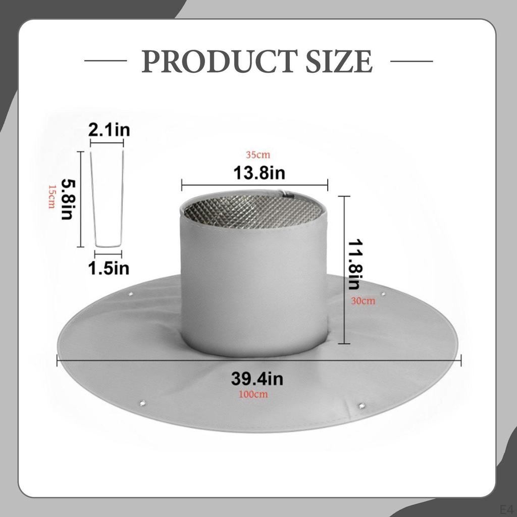 Tree Root Freeze Protector Protection Wrap Care Multifunctional Easy to Install with Ground Nails