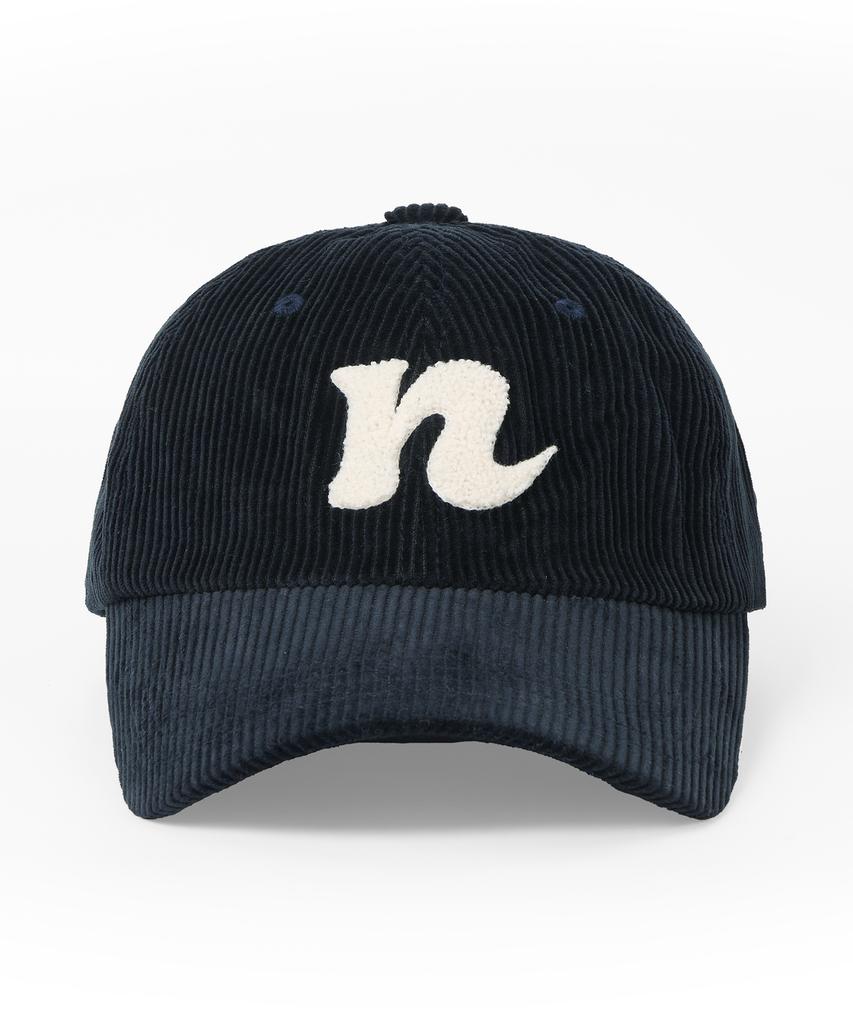 NOISE N Logo Corduroy Ball Cap - Navy
