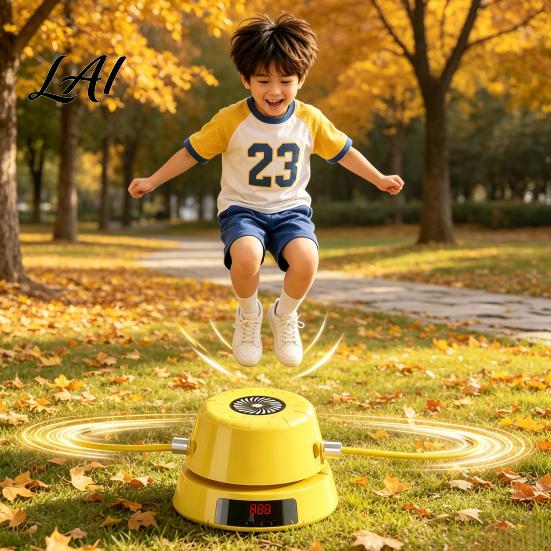 Electronic Counting Jump Rope Automatic Machine with Remote Control & LED Counter Intelligent Electric Skipping Fitness Tool for Home Office