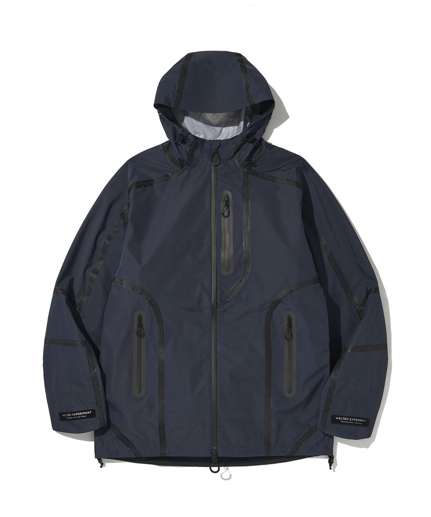 Welter Experiment Wol024_3Layer Seamsealing Hood Shell Jacket_Navy
