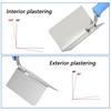 90 Degree Home Renovation Drywall Corner Tool Professional Repairing Corner Mudding Tool Stainless Steel Putty Scraper