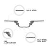 Adjustable Motorcycle Handlebars for Harley Sportster, Dyna, Softail, Touring - 5.5" Height