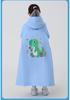Kids' Stormproof Cartoon Raincoat with Backpack Slot for Outdoor and School Use