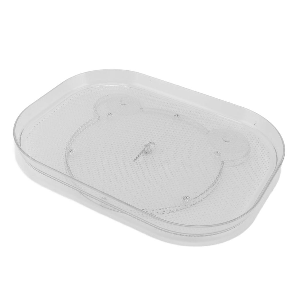 Turntable Organizer for Refrigerator Non Slip Bottom 360 Degree Rotating Storage Tray for Snacks Spices Drinks Bear