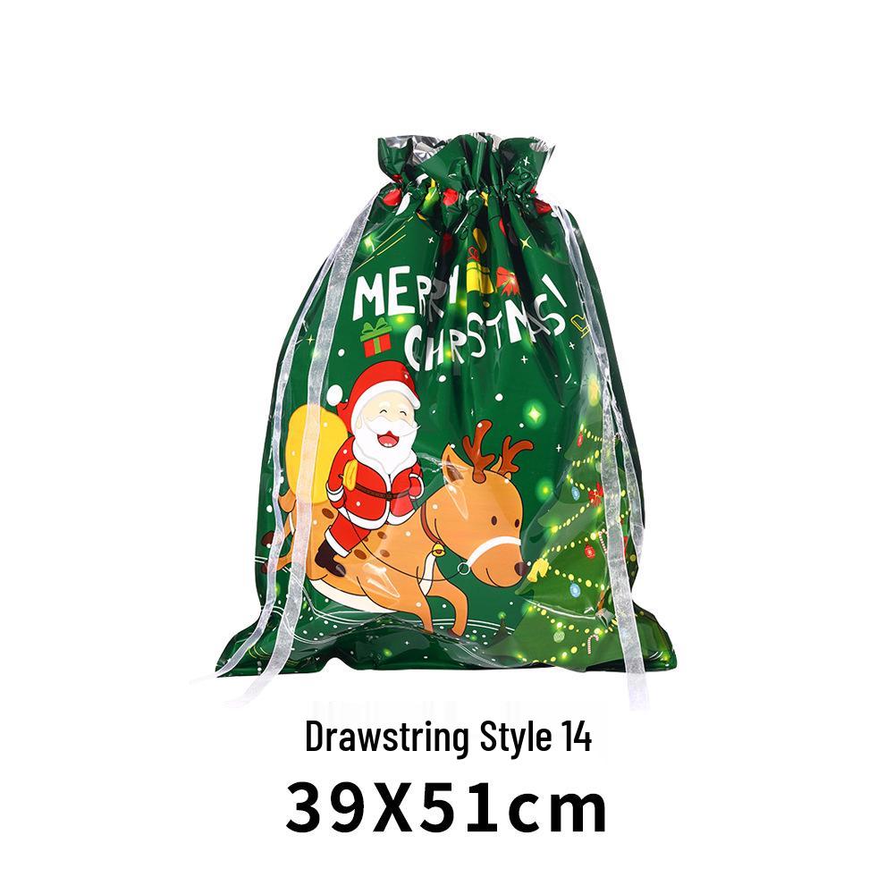 Exclusive Christmas Drawstring Gift Pouch - Festival Candy Bag in Stock