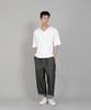 Seinteukeulu Plain V-Neck 16S Cotton Knee-Length Short Sleeve T-Shirt V-8A01 White