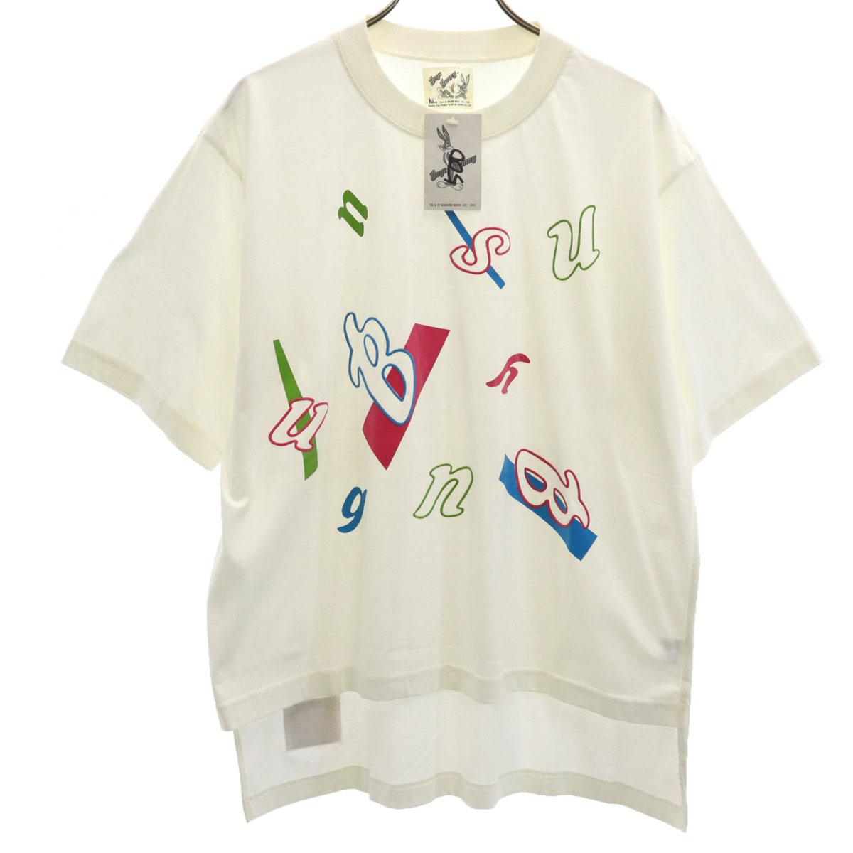 

неиспользованная футболка с коротким рукавом Bugs Bunny F белая С биркой Мужская Б/у