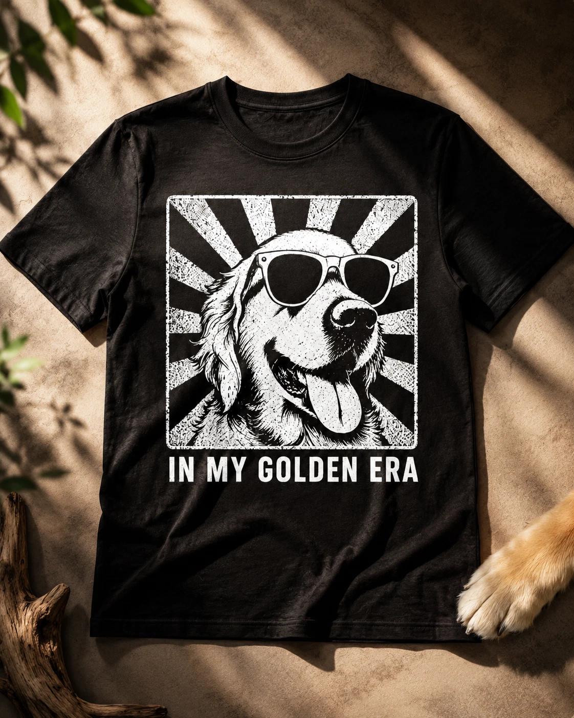 In My Golden Retriever Era Shirt, Cute Dog Mom Tee, Goldie Lover Mama T-Shirt 3XL