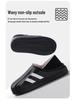 EVA Waterproof Non-slip Cotton Slippers 2025 - Winter Deodorant Plush Heel-Covering Shoes for Men & Women, Thick Sole for Outdoor Use