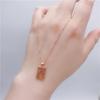 Purple Gold Abacus Pendant Necklace Rose Gold Plated Trend Temperament Colored Gold Necklace Women