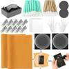 221 Pieces Trading Card Grading Tool Set Soft Suede Cloths Athletic Cleaning Kit
