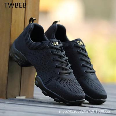 Pantofi Sport Bărbați cu Talpă Moale Nouă Anti-alunecare Pantofi pentru Dans Pătrat Adidași Pantofi Jazz Net Pantofi pentru Performanță Echipă Fitness