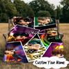 Custom Name Colorful Cartoon K-pop Characters Blanket  Ideal Bedding Blanket Perfect for Travel, Camping, Living Rooms,Sofas, Fan Christmas gift
